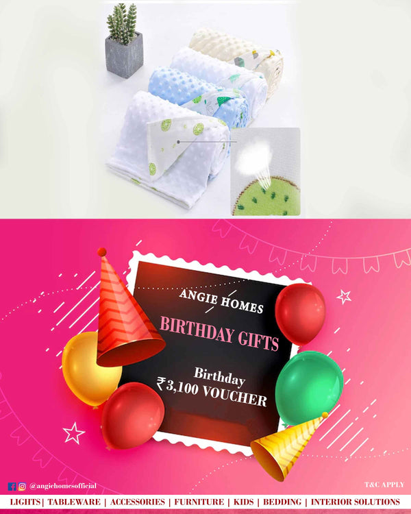 Multicolor Baby Bedding | Online Birthdays Vouchers for Kids Blanket ANGIE HOMES