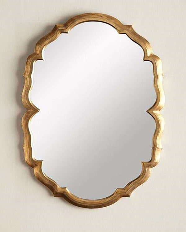 Luxury Classic Gold Leaf Mirror