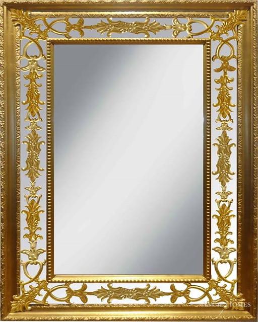 Luxury classic gold leaf mirror