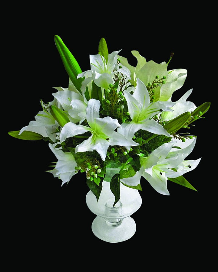 Natural Look White Artificial Flower