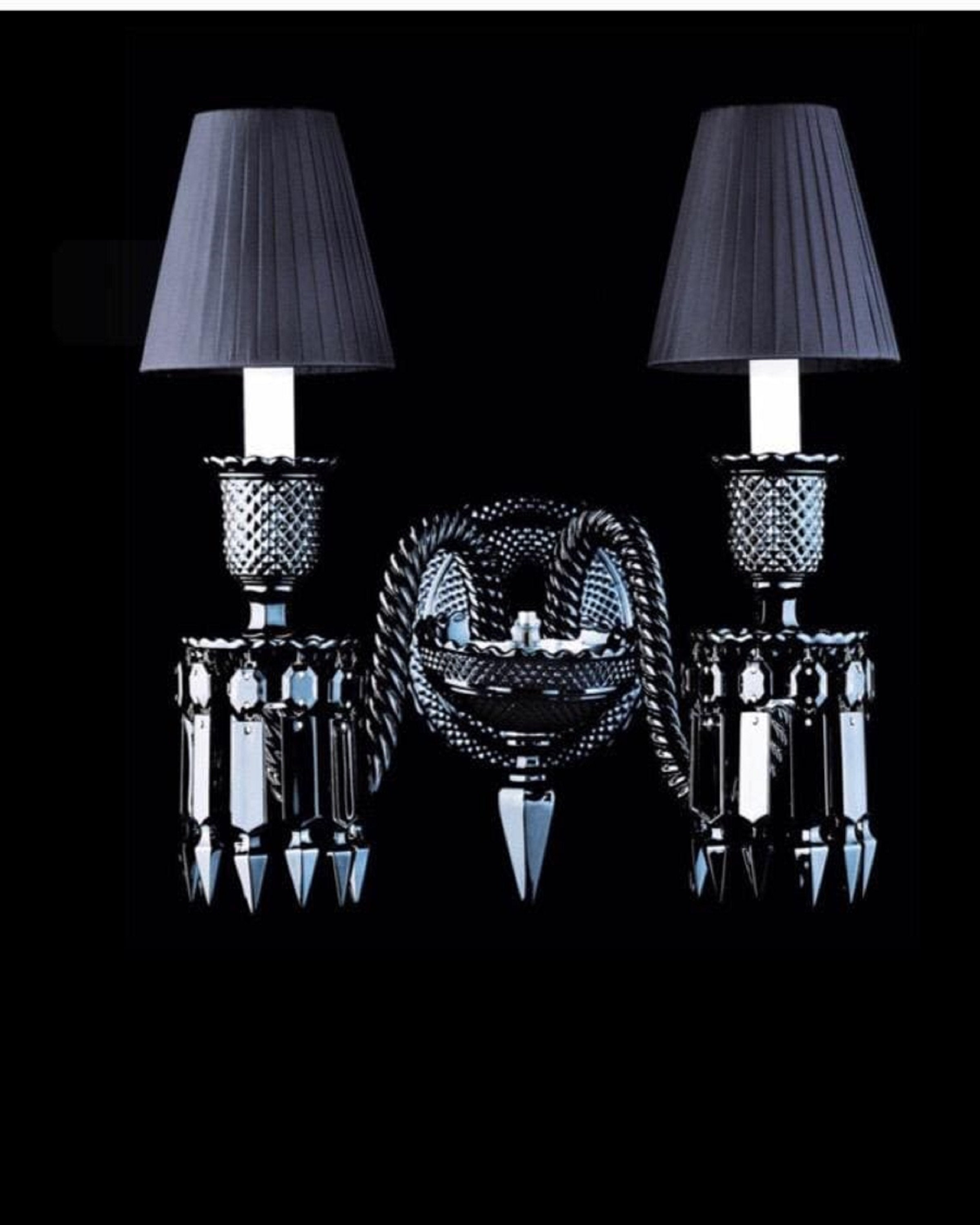 Luxury crystal wall sconces
