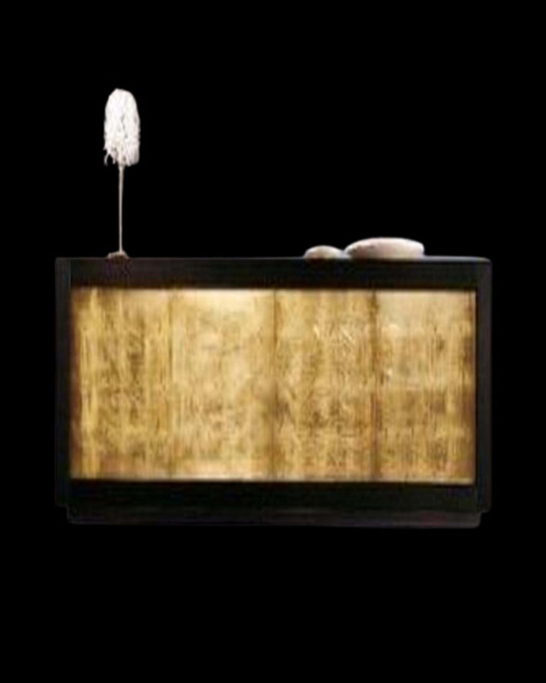 Luxury Classic gold leaf console