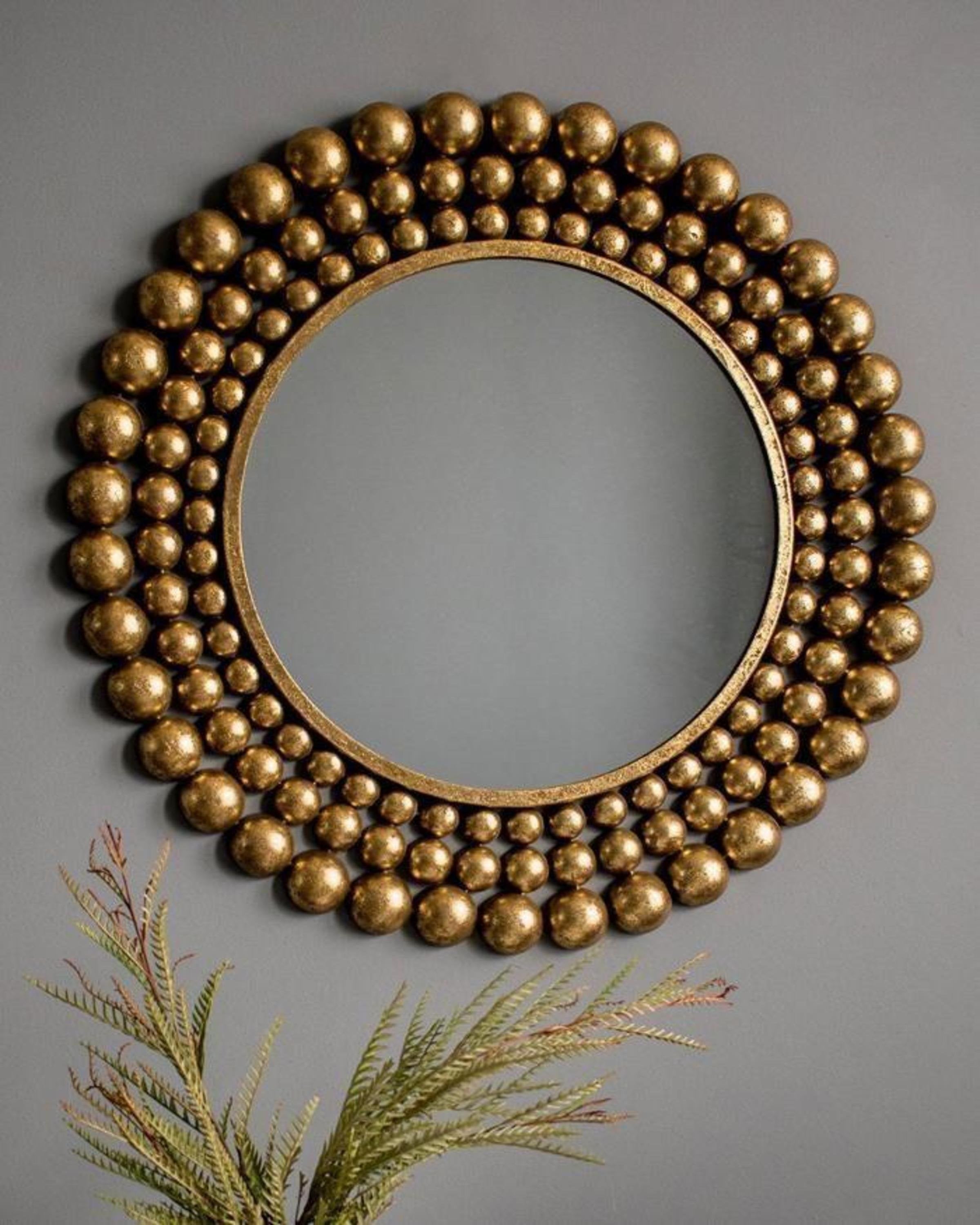 Luxury Classic gold leaf mirror