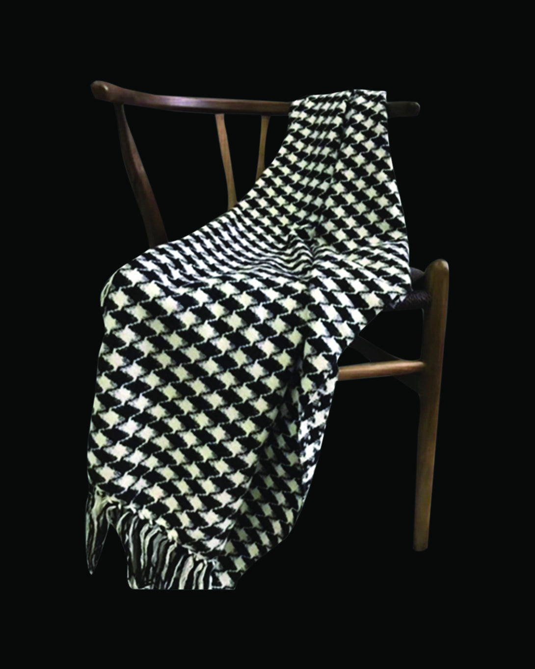 Osgood Black Throw & Blanket 