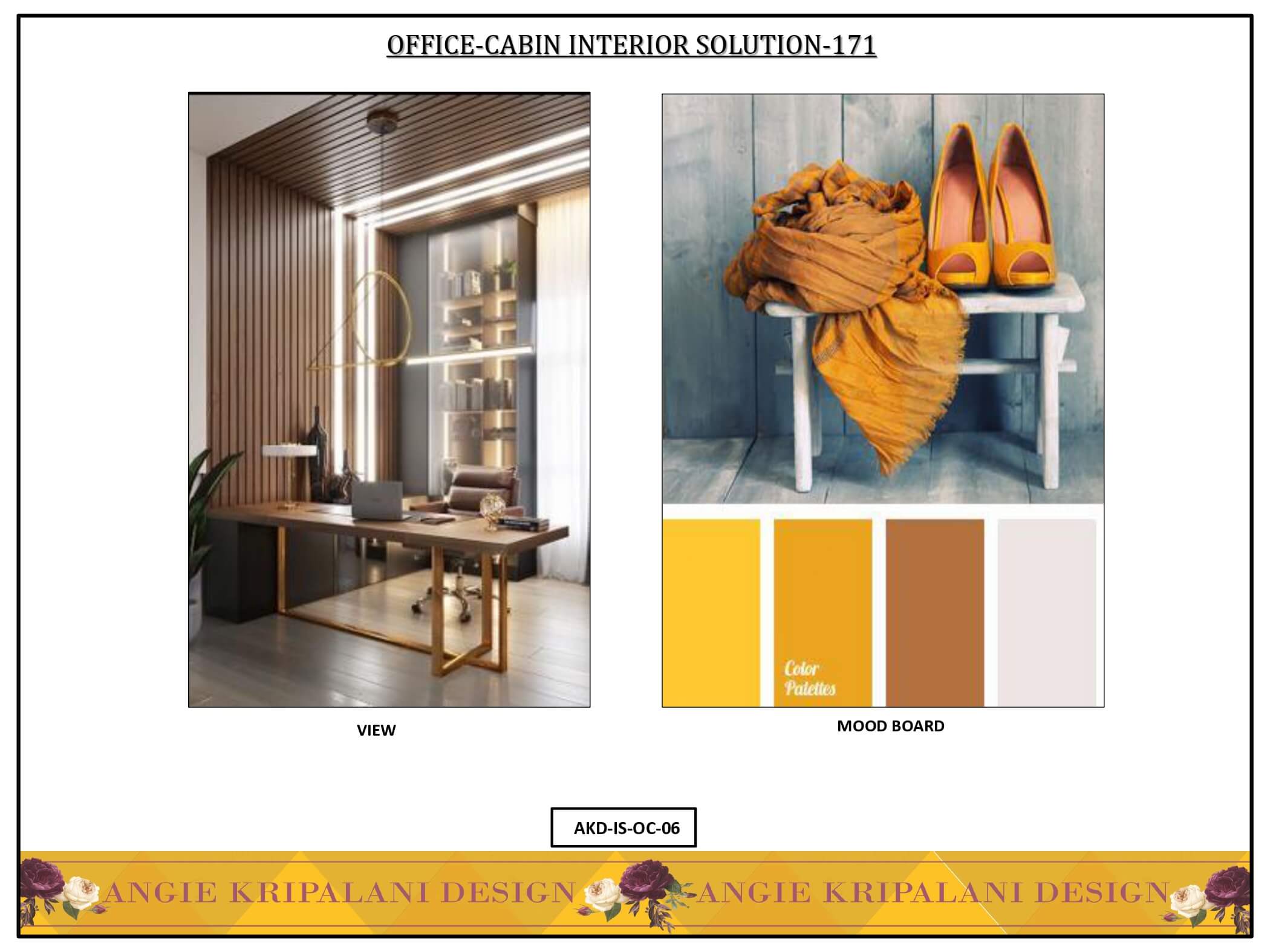 Luxury Office Cabin Interior Solution