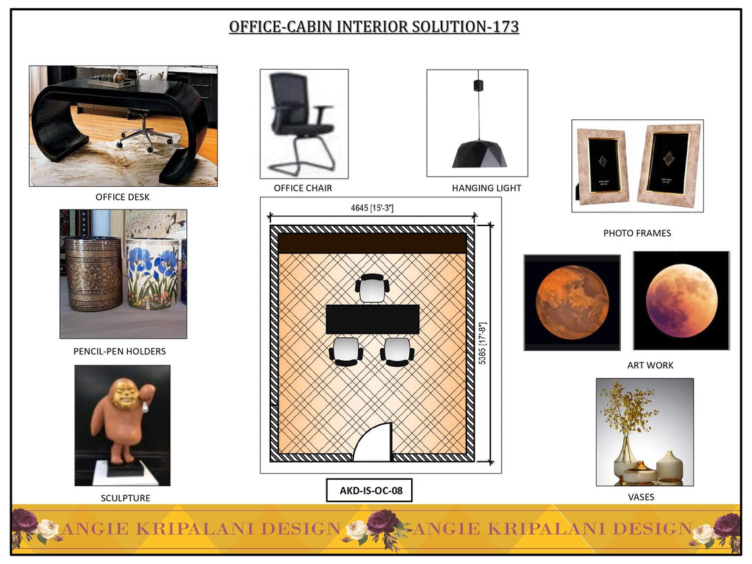 Luxury Office Cabin Interior Solution