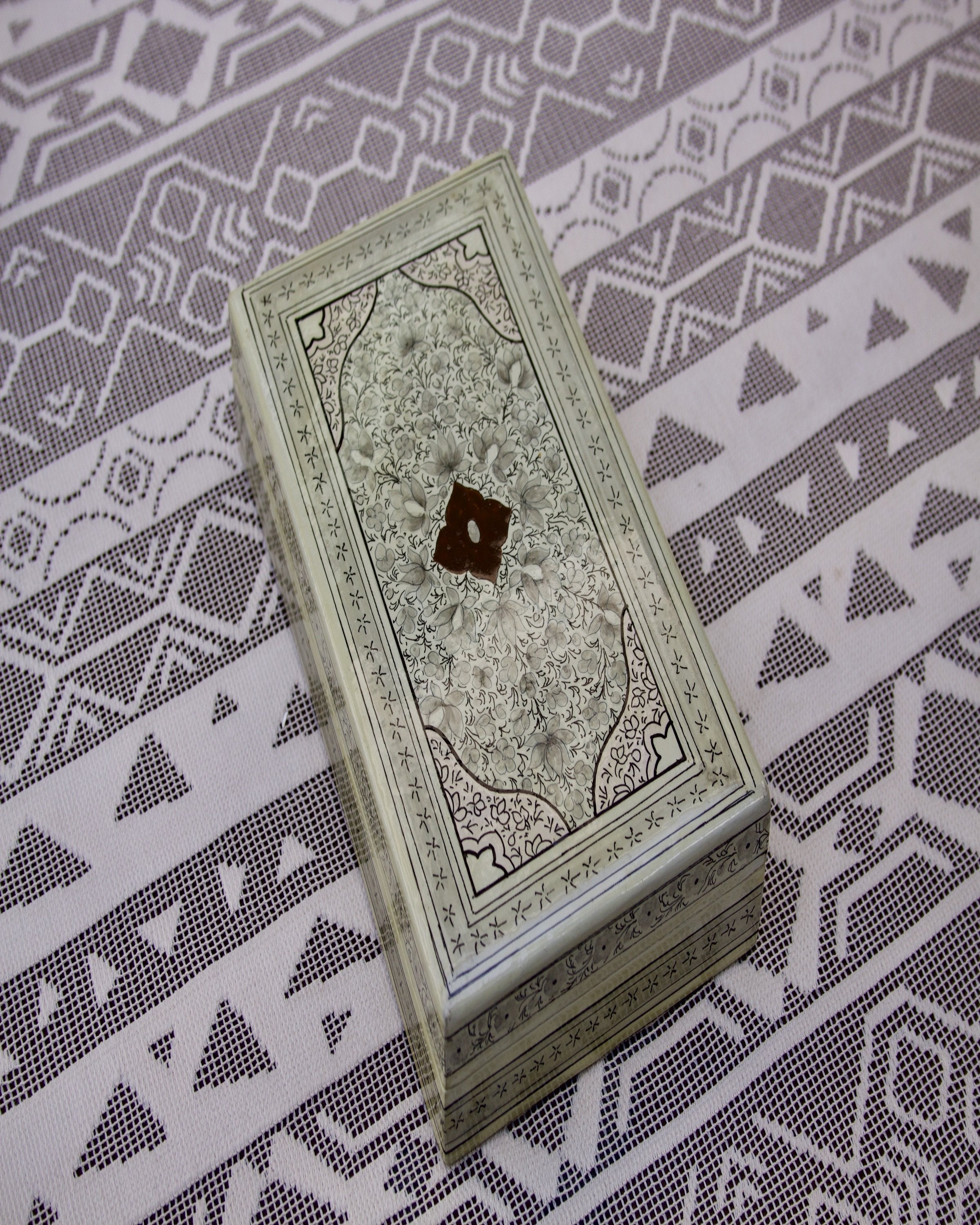 Hand Painted Kashmiri Papier Mache Box