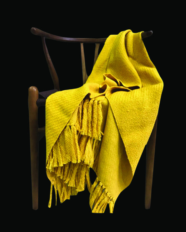 Poe Luxury Turmeric Throw & Blanket