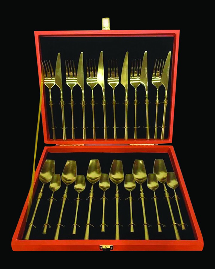 Luxury Gold Finish Cutlery Set