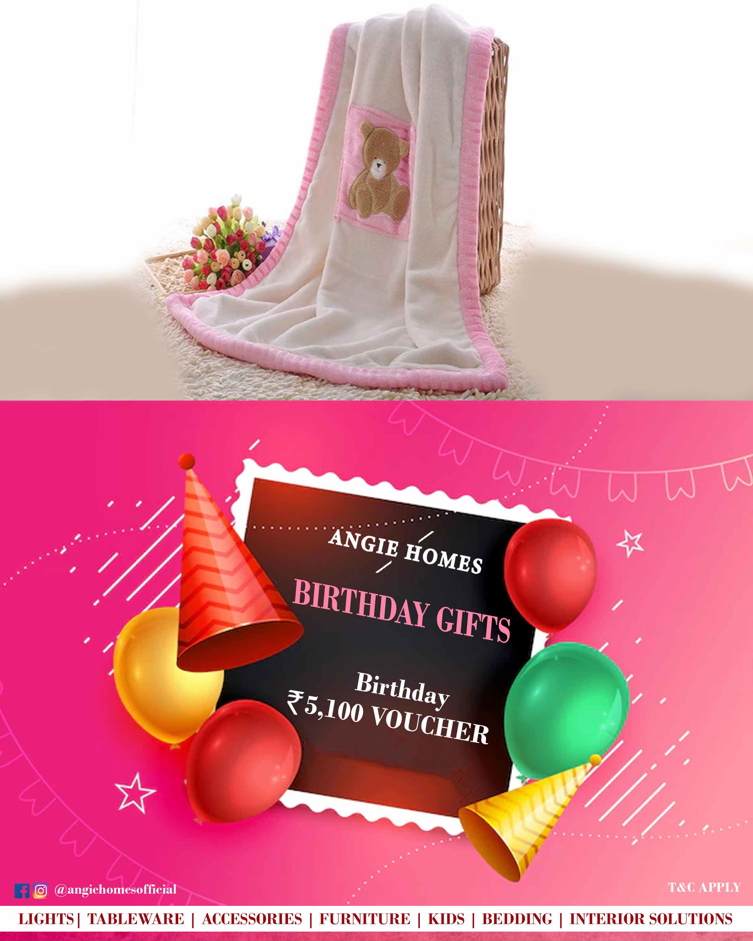 Pink Kids Blanket | Online Birthdays Vouchers for Baby Bedding ANGIE HOMES