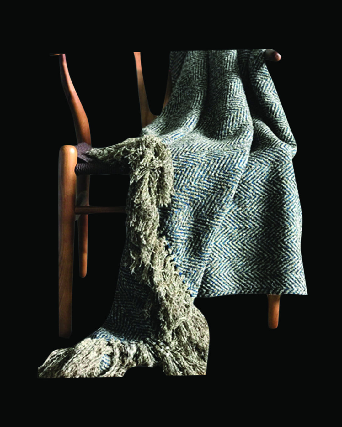 Rafferty Luxury Grey Throw & Blanket 