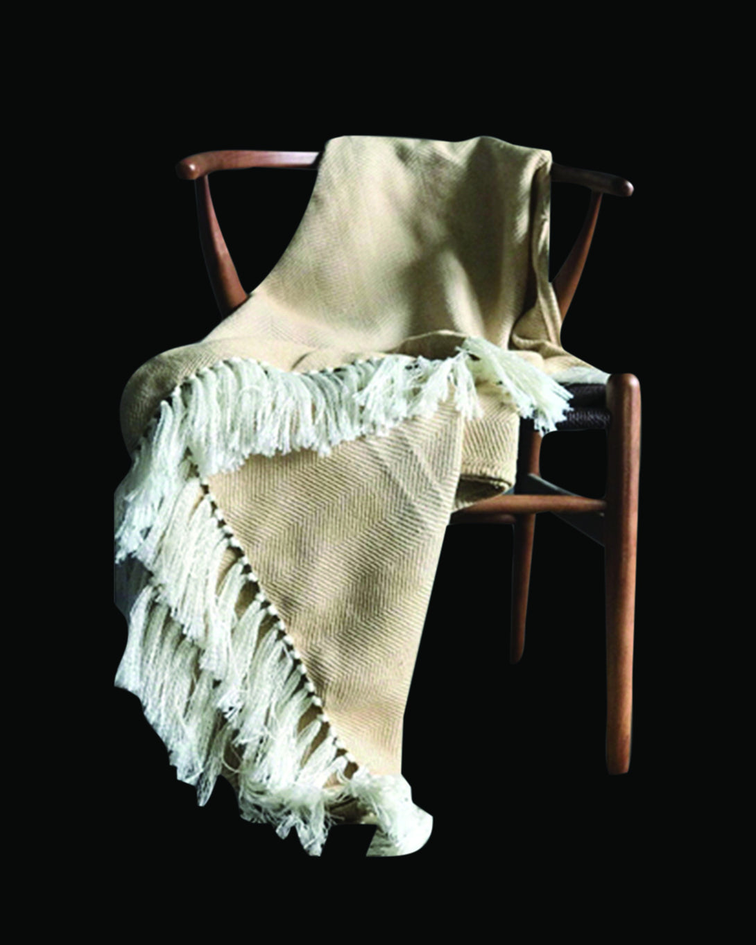 Reverie Beautiful Cream Throw & Blanket 