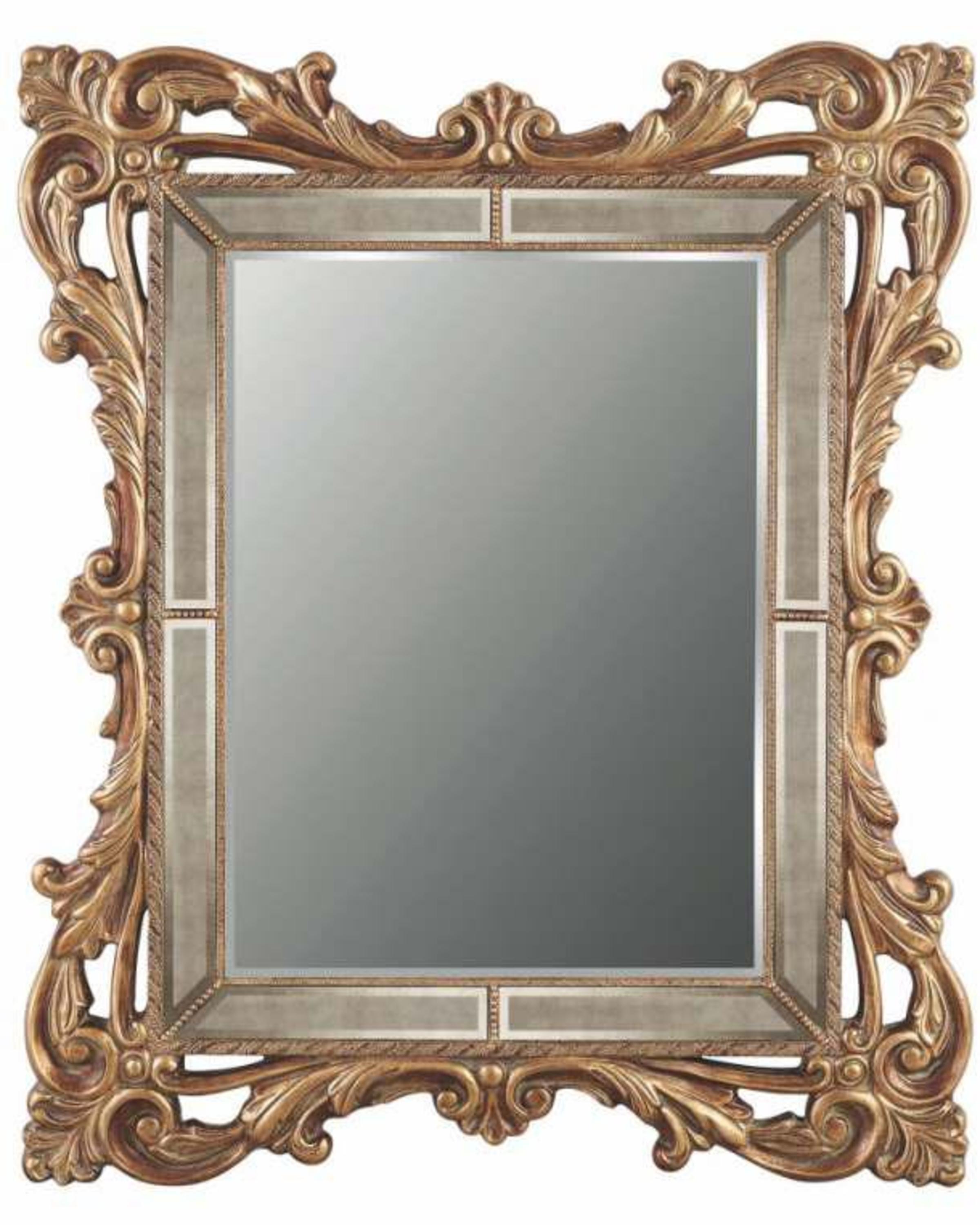 Buy rhea gold leaf framed mirror Online | Angiehomes – ANGIE HOMES