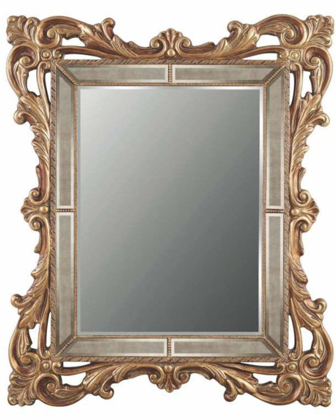 Luxury Classic Gold Leaf Mirror