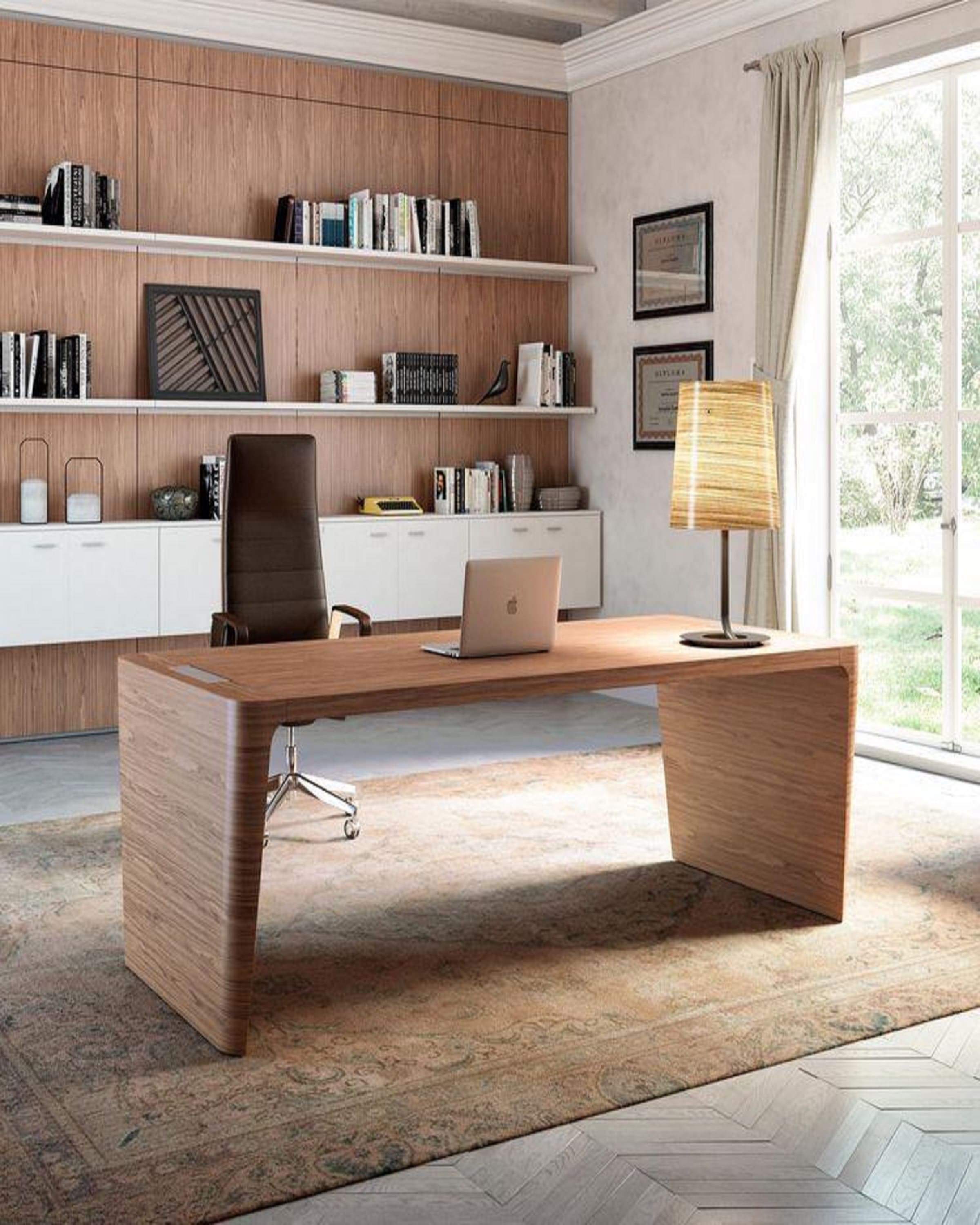 Luxury Leather Office Desk