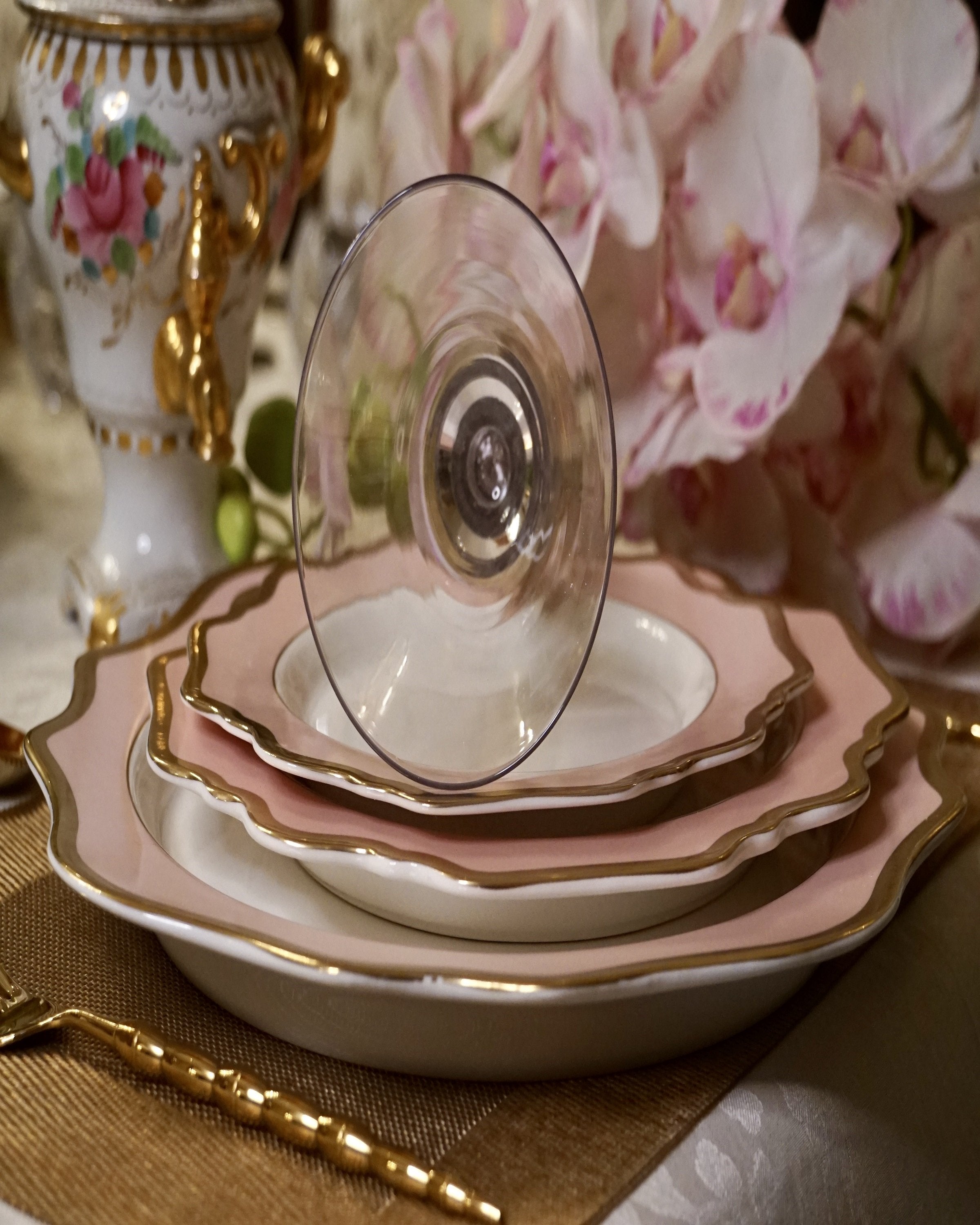 Pink Ceramic Dinner Plates Online Shopping
