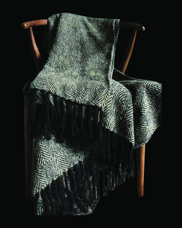 Romilly Exclusive Grey Throw & Blanket