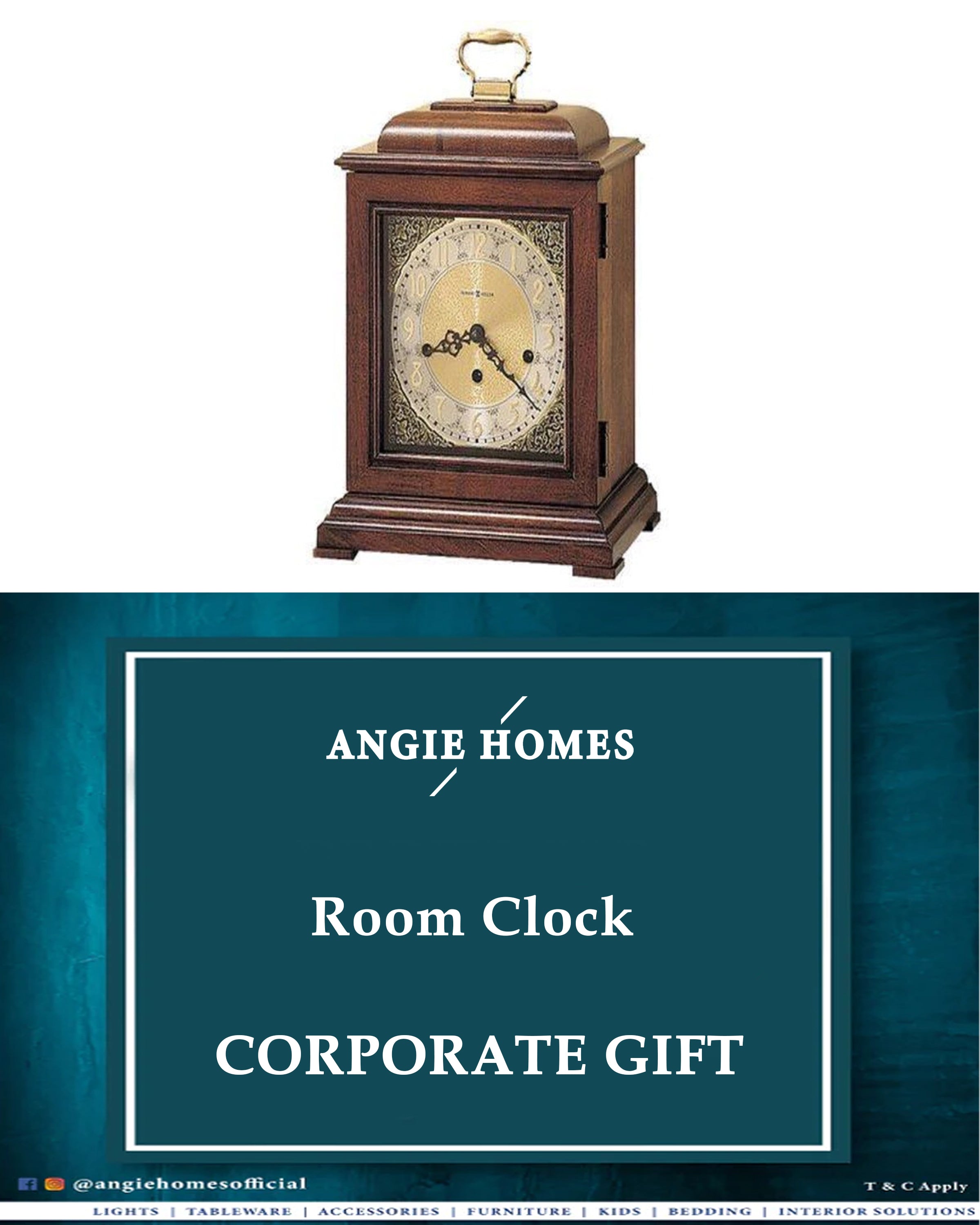 Room Clock for Wedding, House Warming & Corporate Gift ANGIE HOMES