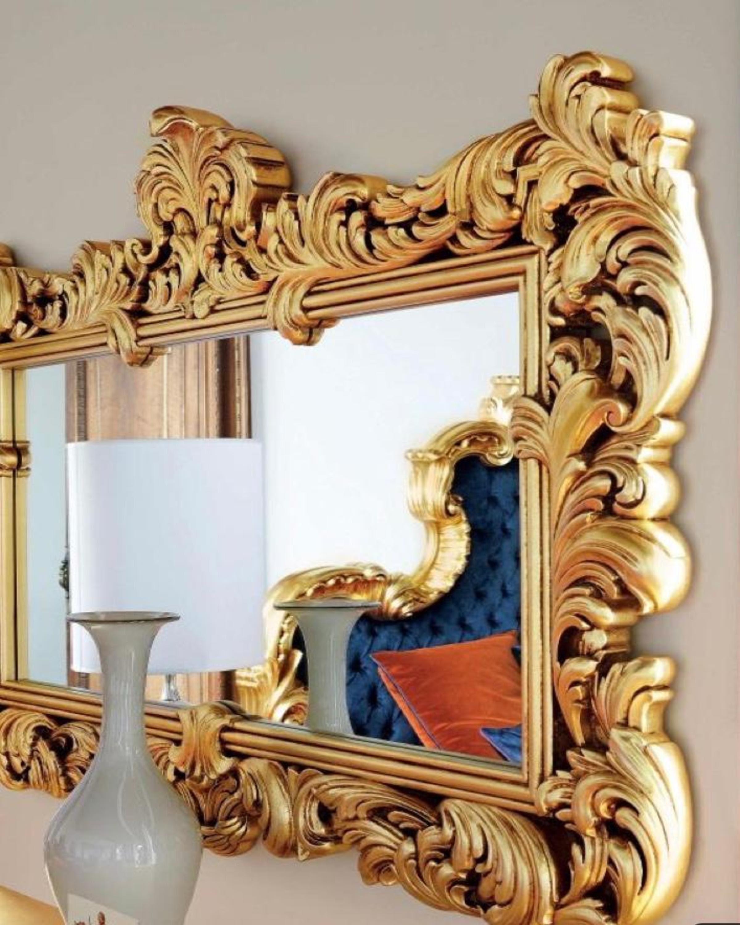 Luxury Gold Leaf Mirror