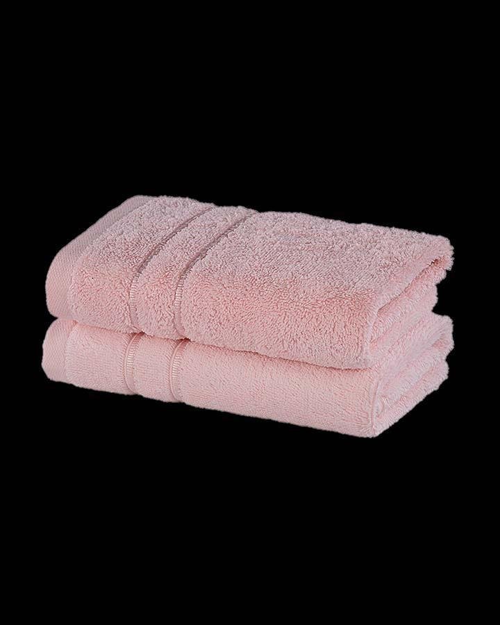 Luxury pink colored bath towel