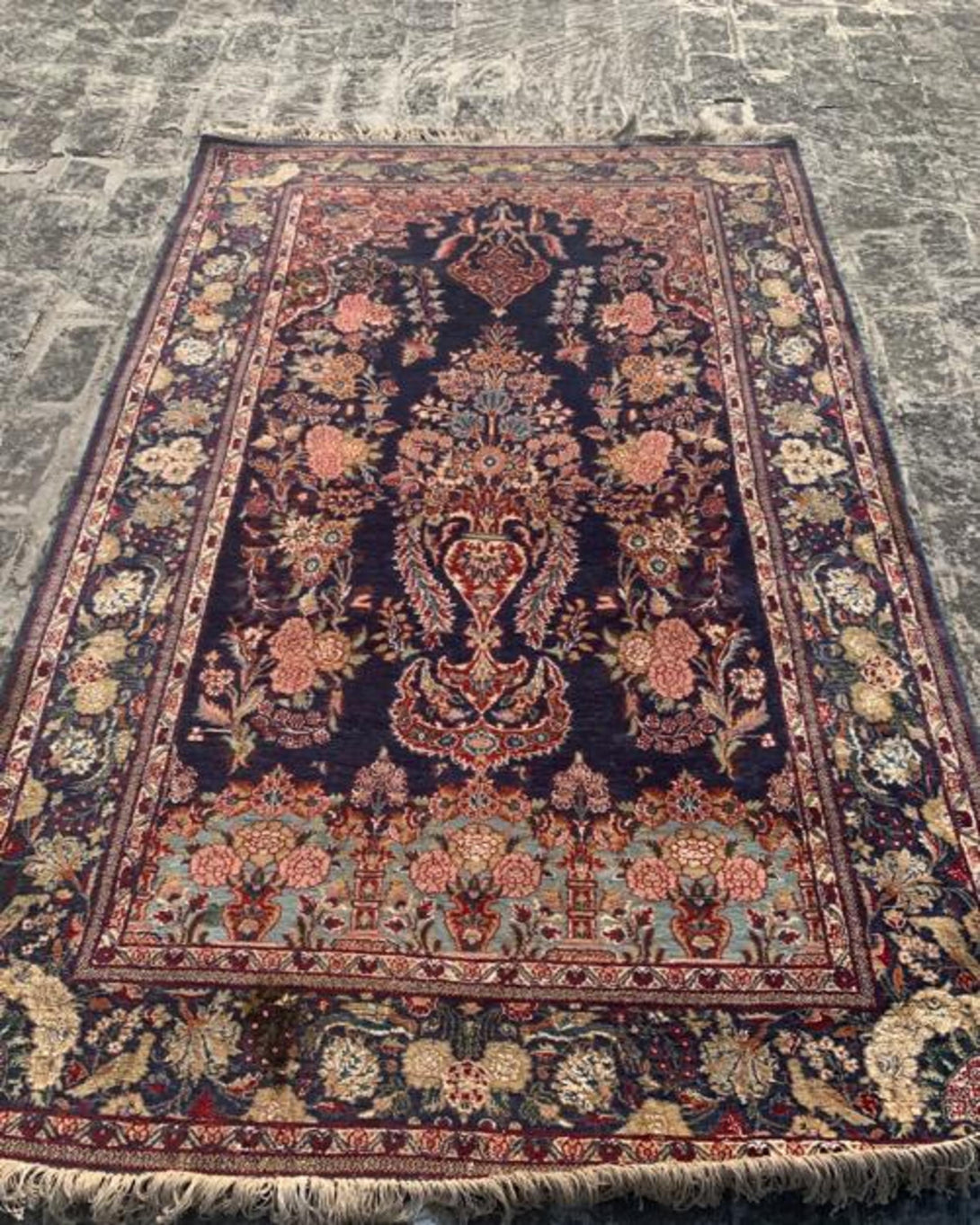 SHORMA BROWN KASHMIRI CARPET- ANGIE'S INDIA ANGIE KRIPALANI DESIGN - ANGIE HOMES- ANGIES INDIA