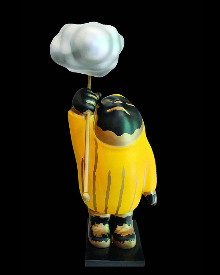 Yellow Black Indian Sculpture