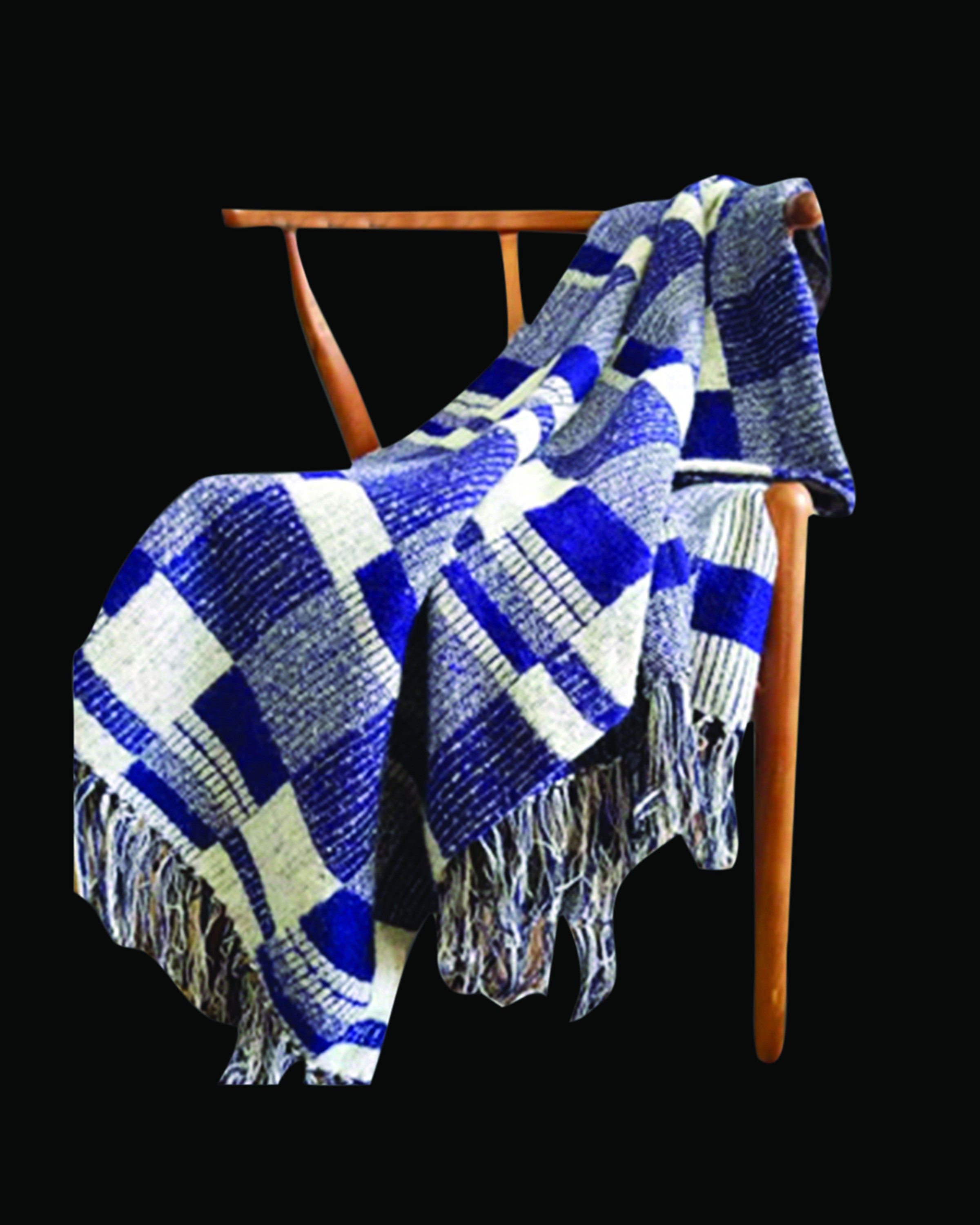 Sunniva Best Blue & White Throw & Blanket 