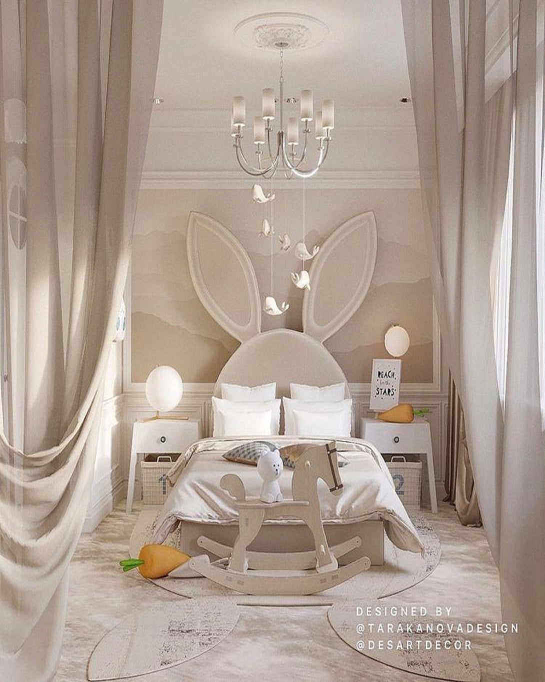 Luxury Kids Double Bed With Head Board