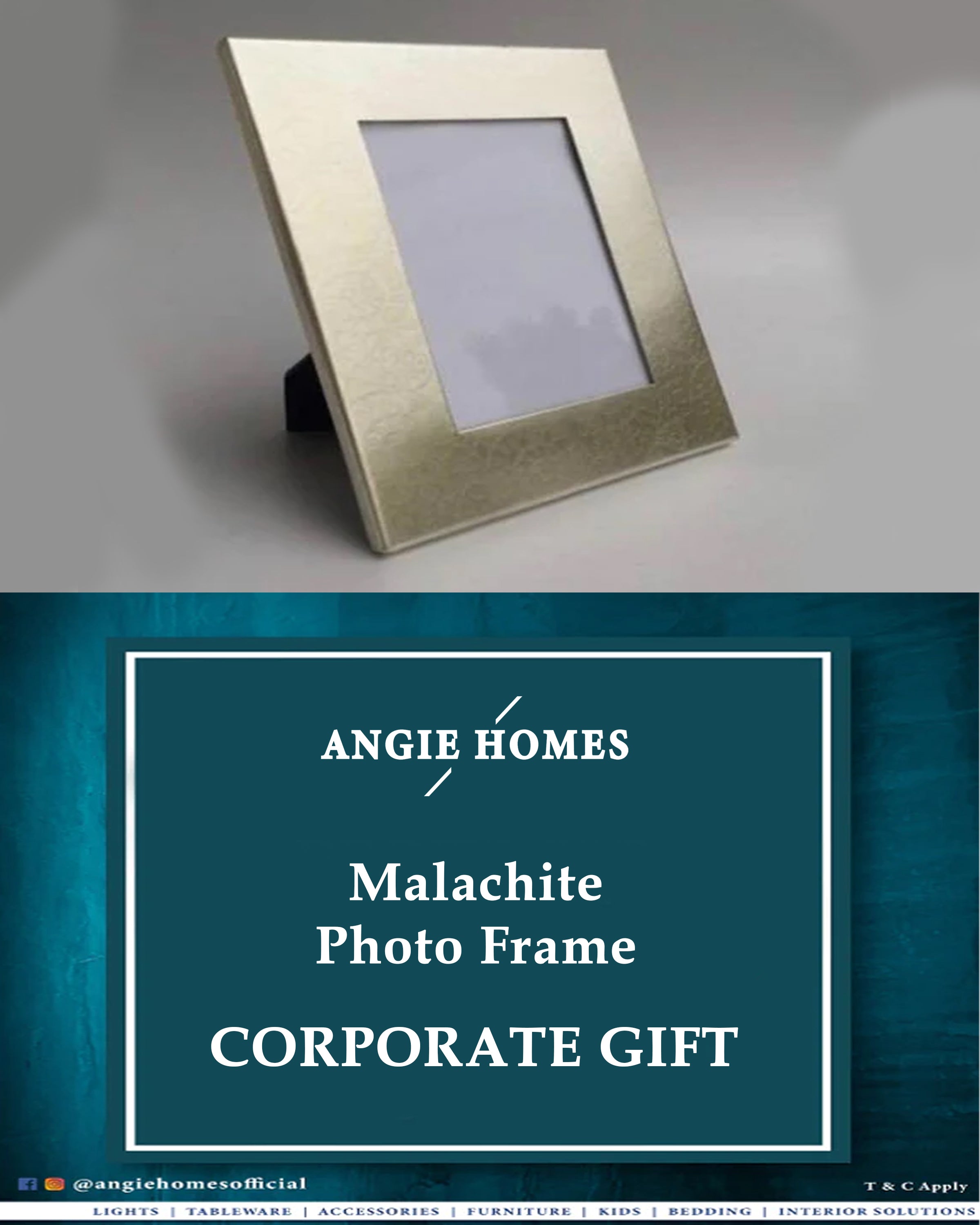 Malachite Photo Frame for Weddings, House Warming & Corporate Gift ANGIE HOMES