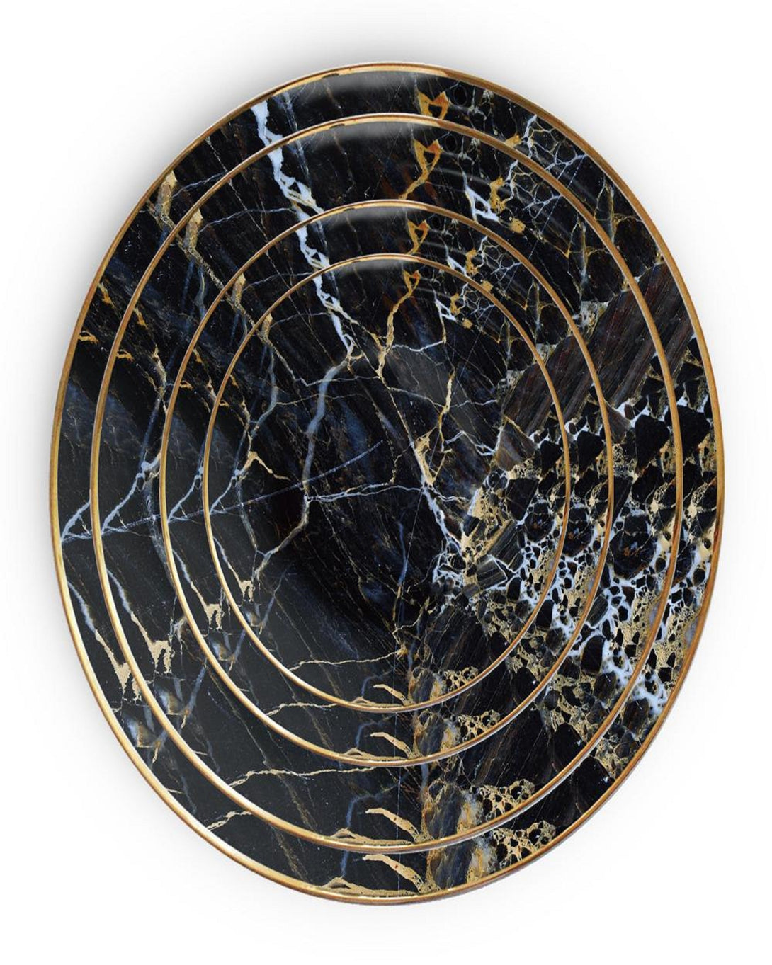 Black Dinner Set Modern Design Plates