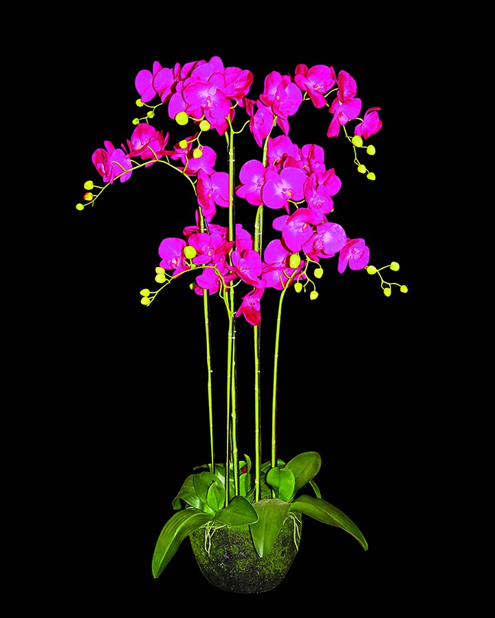 Artificial Flower Ceramic Planter with Stand Online Home Decor