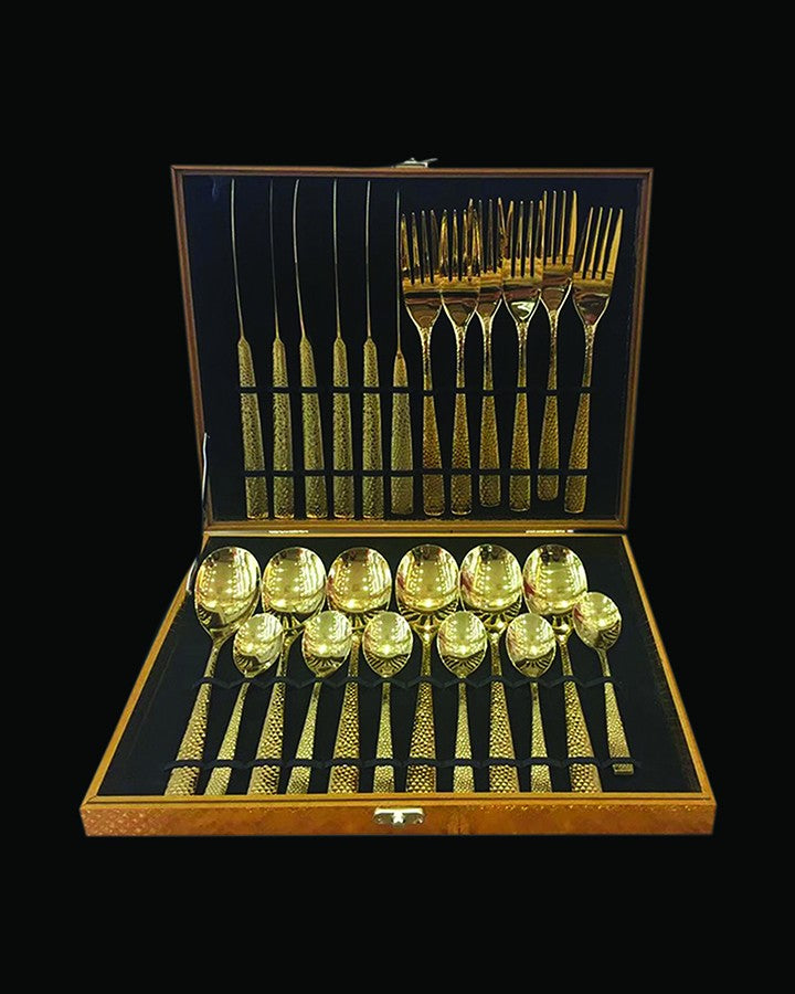 Luxury Gold Finish Cutlery Set