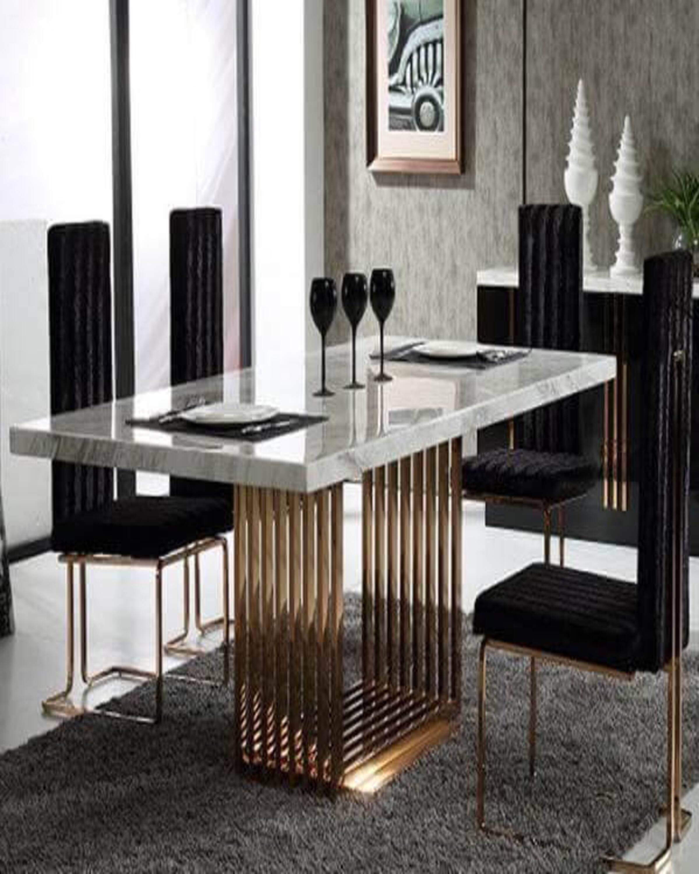 TREVOR GOLD FINISH METAL DINING TABLE- ANGIE'S INDIA ANGIE KRIPALANI DESIGN- ANGIES HOME- ANGIES INDIA