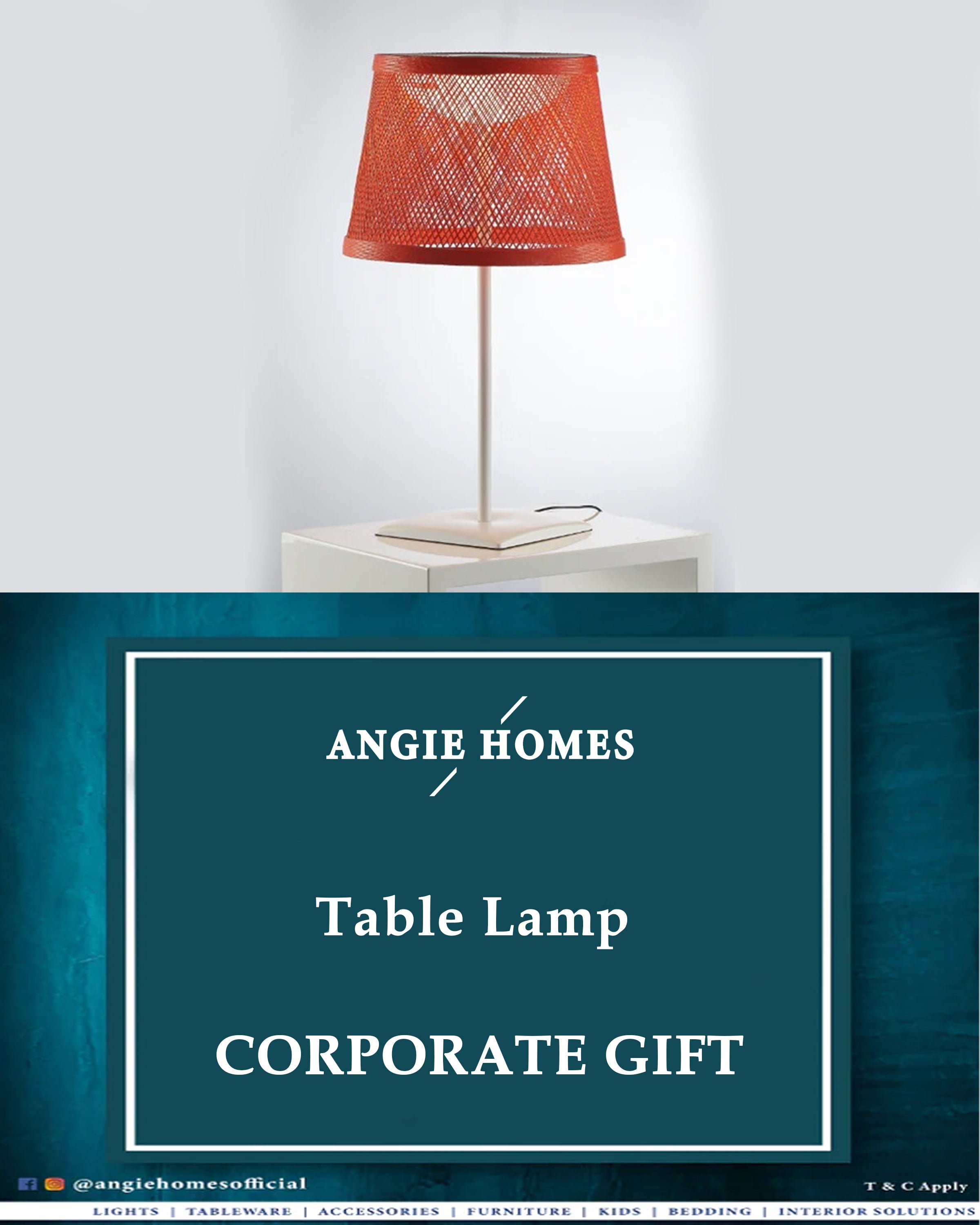 Table Lamp for Wedding, House Warming & Corporate Gift ANGIE HOMES