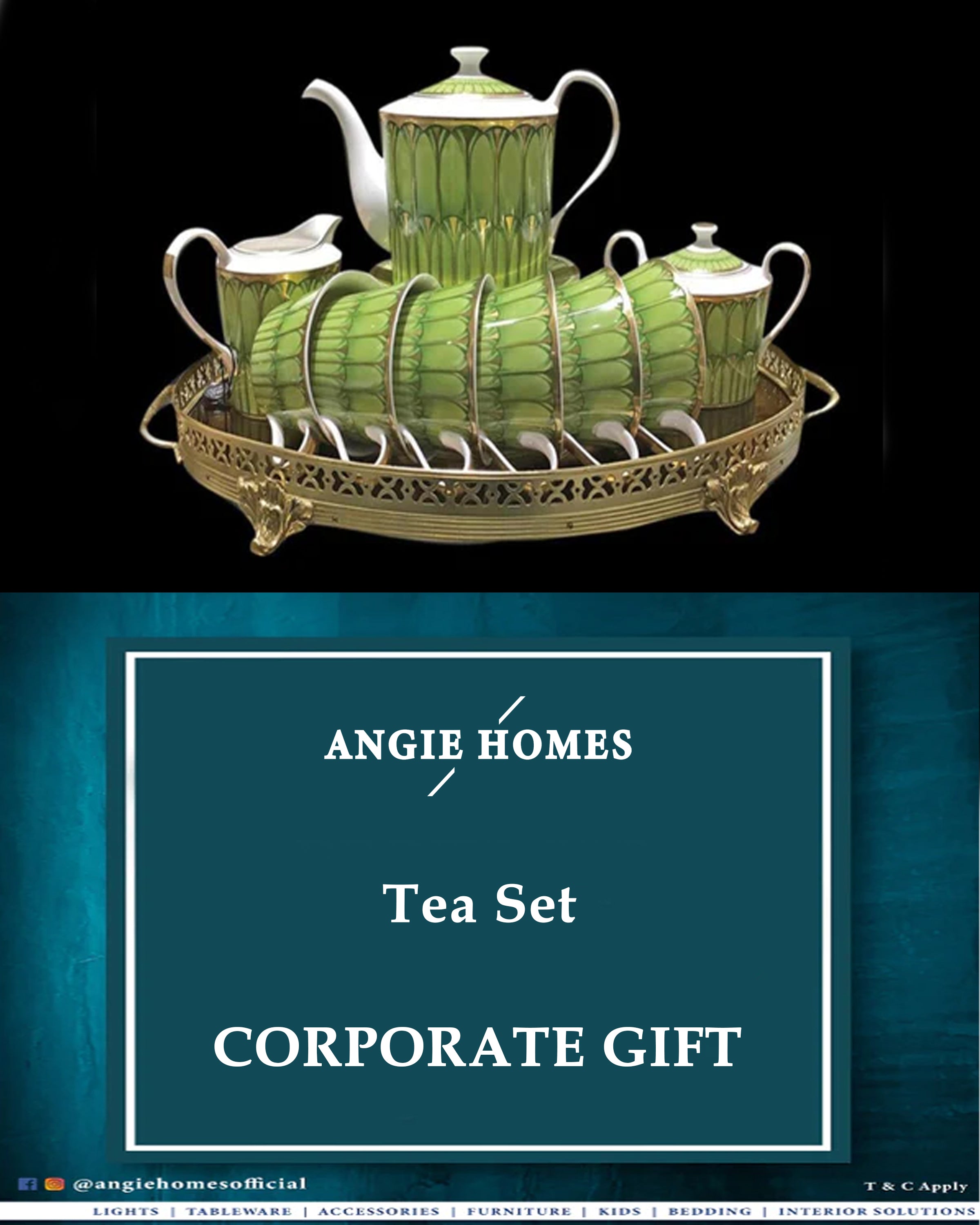 Tea Set for Wedding, House Warming & Corporate Gift ANGIE HOMES