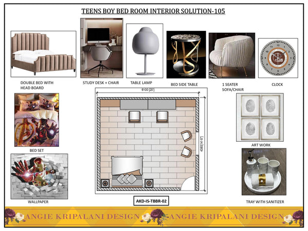 Boy Bed Room Interior Solution