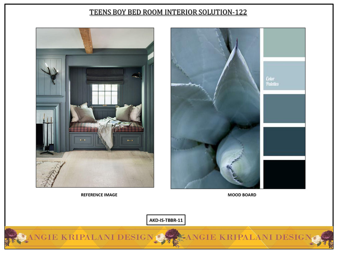 Teen Boy's Bedroom Interior Solution