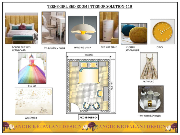 Girl Bed Room Interior Solution