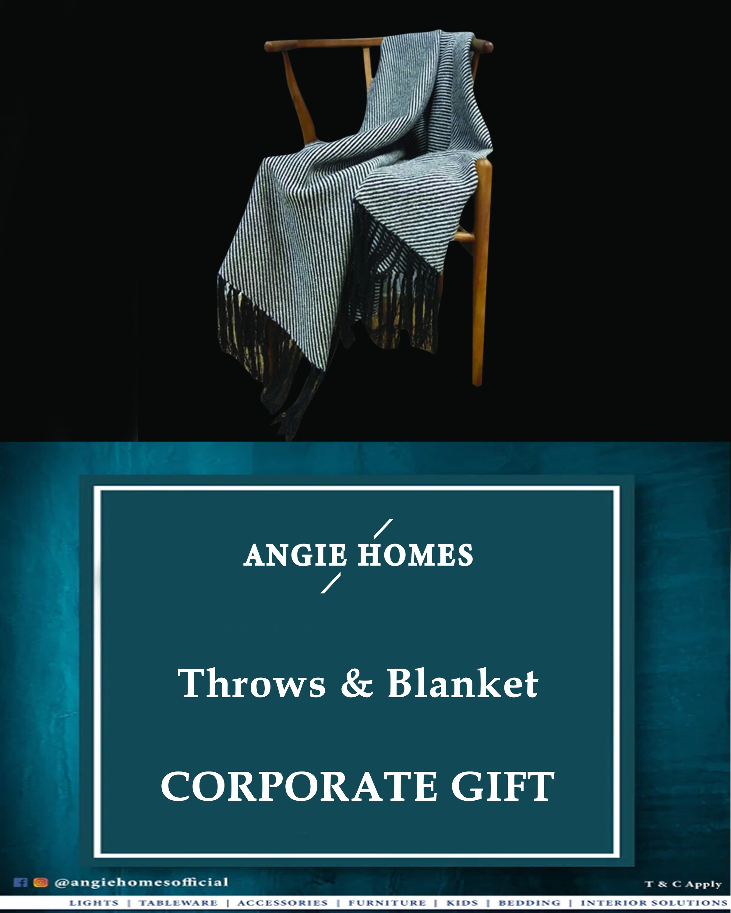 Blanket & Throws for Wedding, House Warming & Corporate Gift ANGIE HOMES