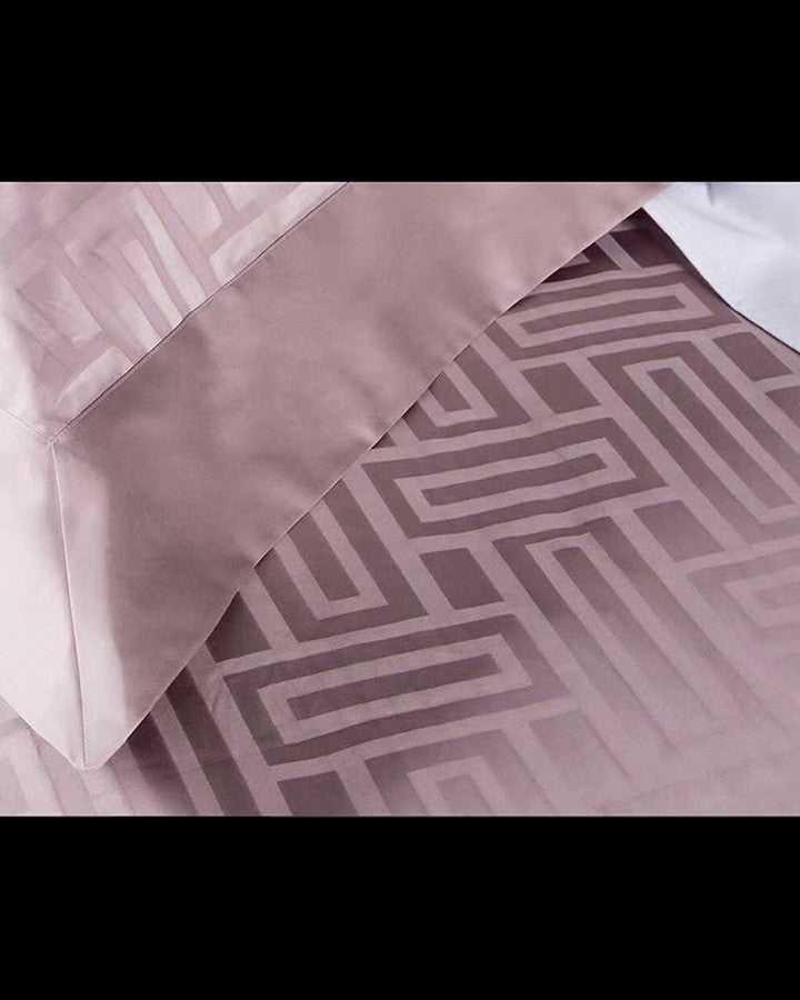 Luxury purple linen Bed set with pillow | Angie Homes