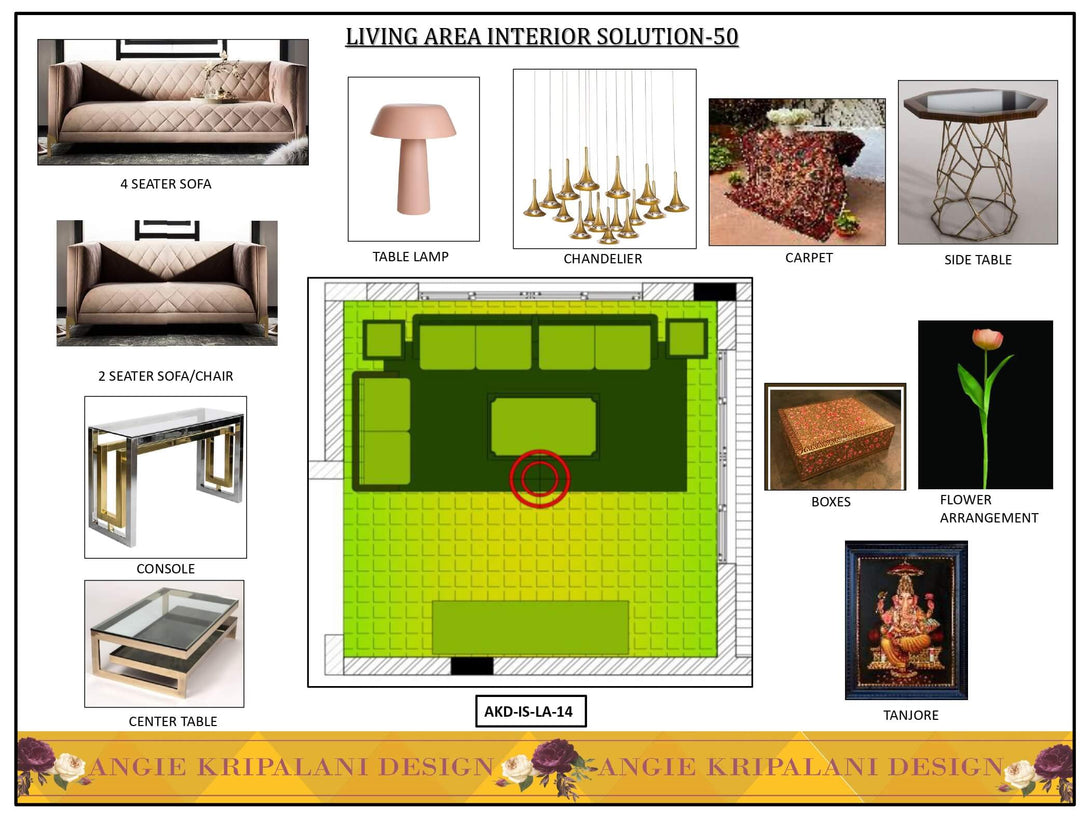 Luxury Living Room Interior Solution