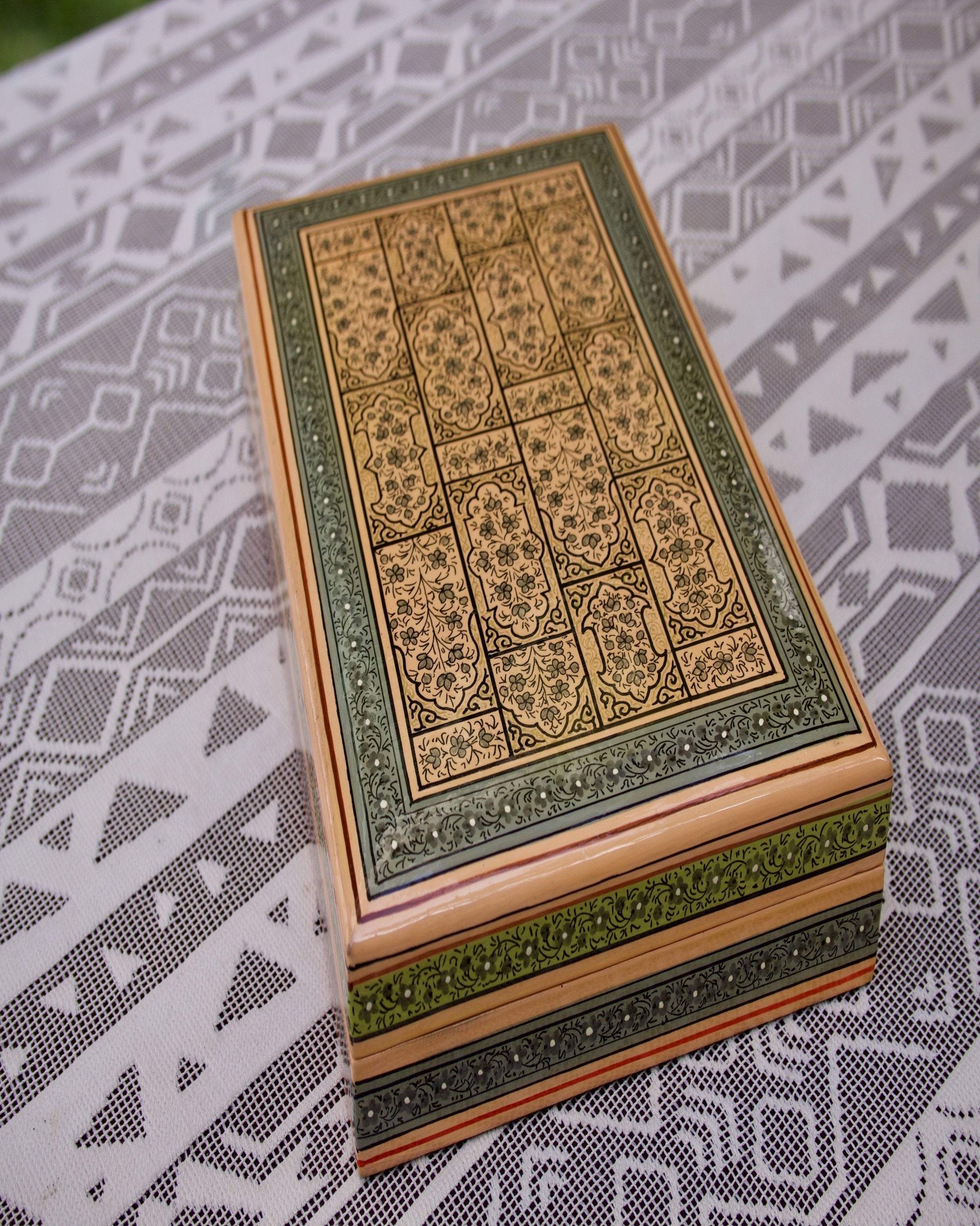 Bronze Kashmiri Papier Mache Box