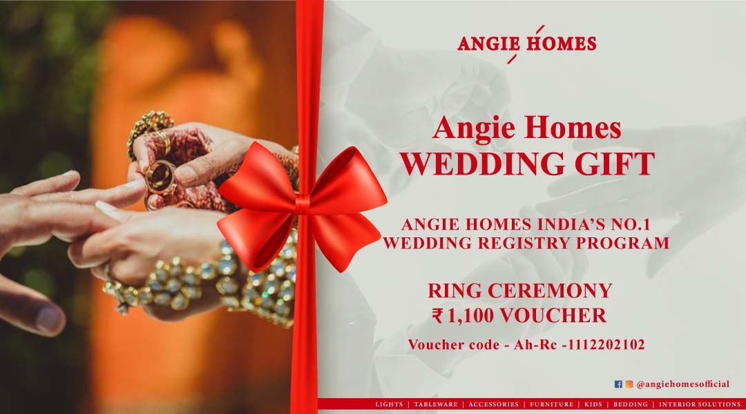 Book Online Ring Ceremony Gift Voucher with AngieHomes ANGIE HOMES