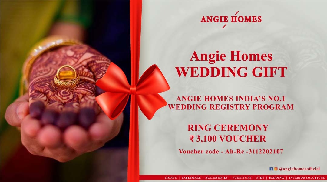 Book Online Ring Ceremony Gift Voucher with AngieHomes ANGIE HOMES