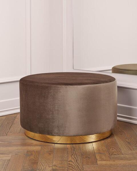 Neptune Pouf | Ottomans Stools ANGIE KRIPALANI DESIGN - ANGIE HOMES