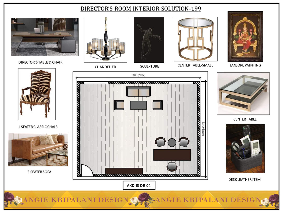 Luxury Director Room Interior Design Solution
