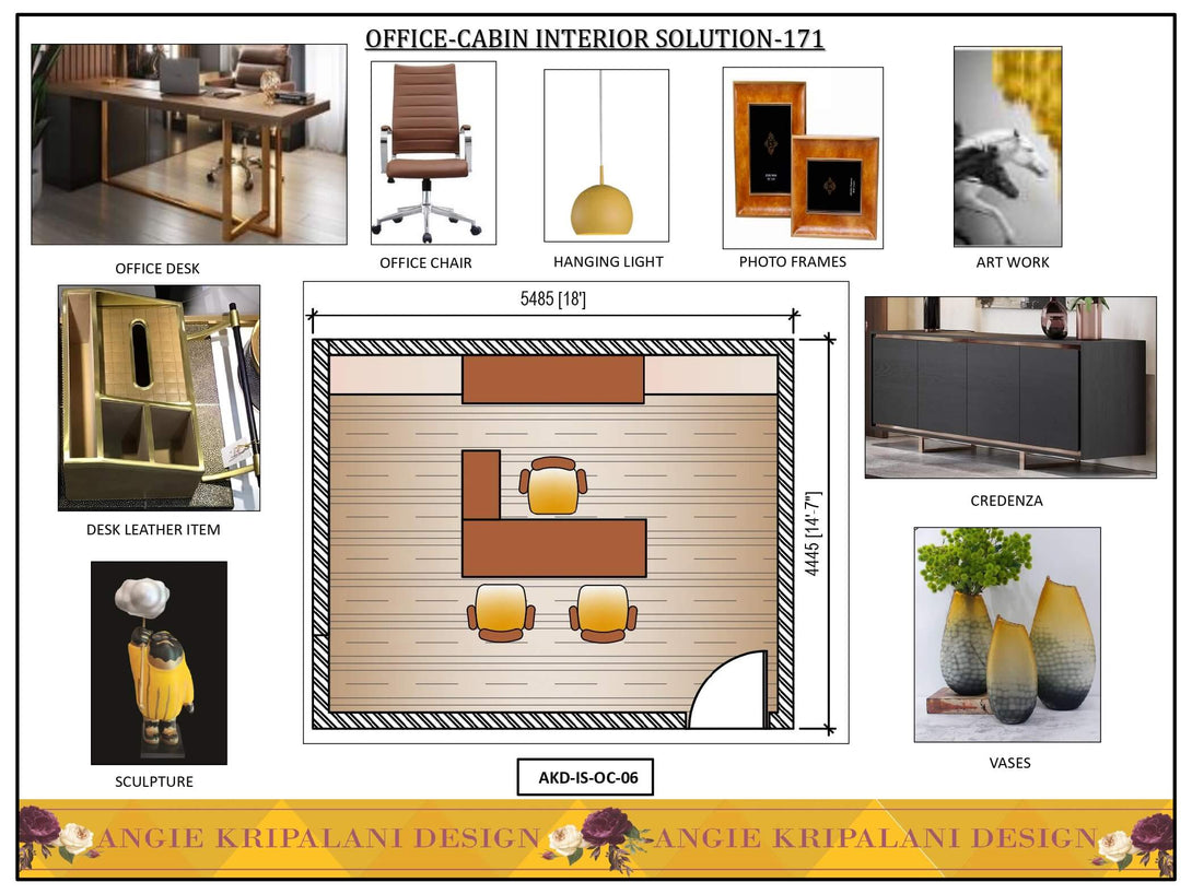 Luxury Office Cabin Interior Solution