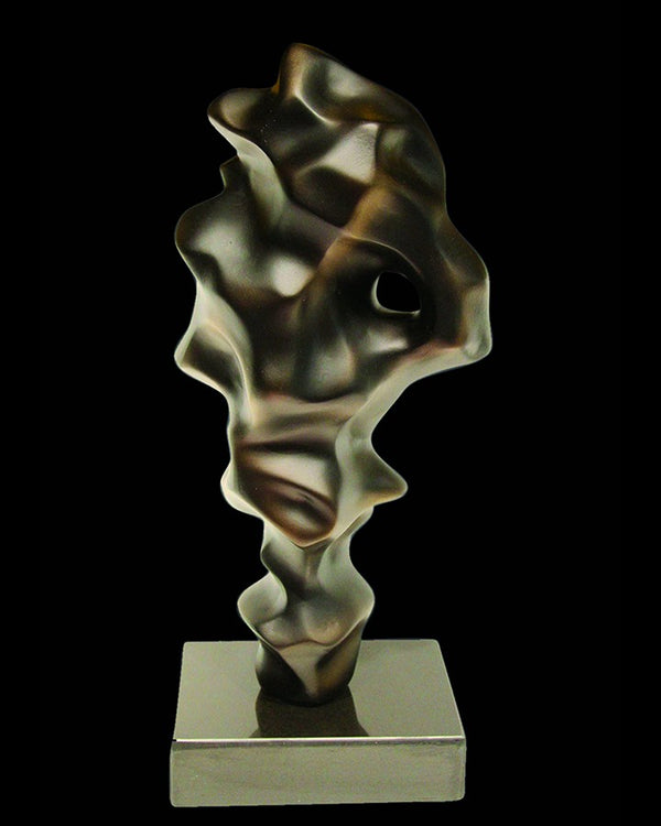 Black Graphite Sculpture for Home Décor