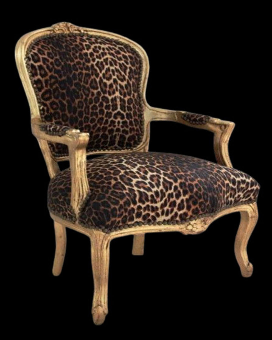 Luxury Gold Leaf Chair
