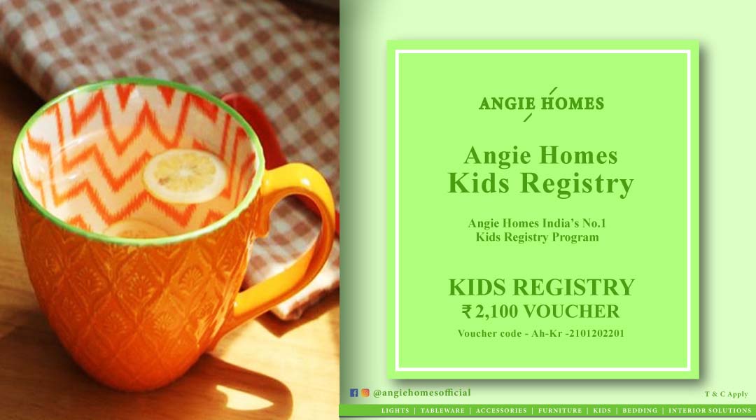 Angie Homes Kids Registry Program Gift Voucher Kids Designer Cup ANGIE HOMES